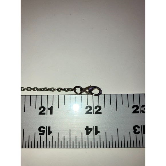 Vintage Wooden Circles and Beads Brass-Tone 22.25 Inch Necklace! - Picture 7 of 7